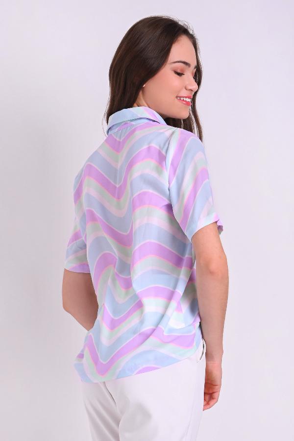 CAMISA ALONGADO ESTAMPADA