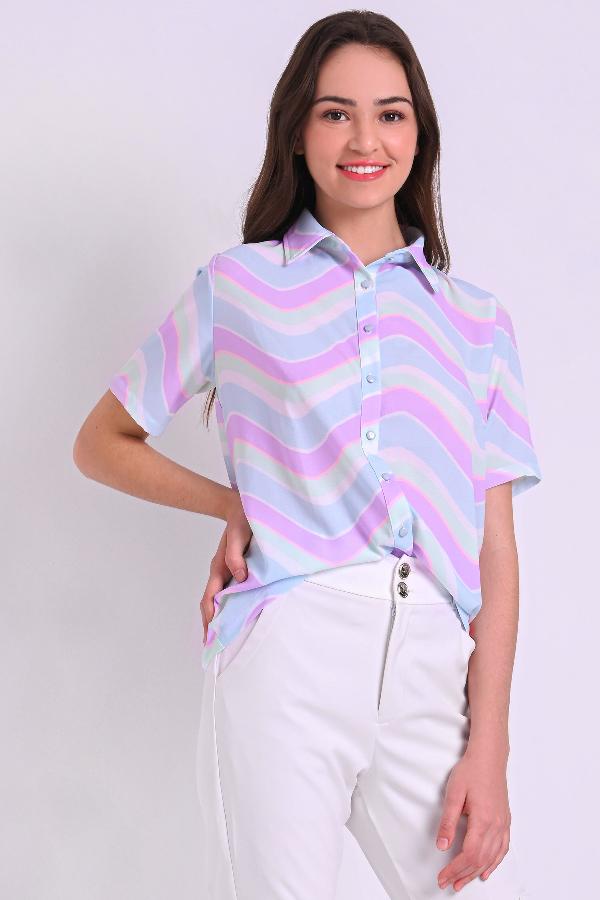 CAMISA ALONGADO ESTAMPADA