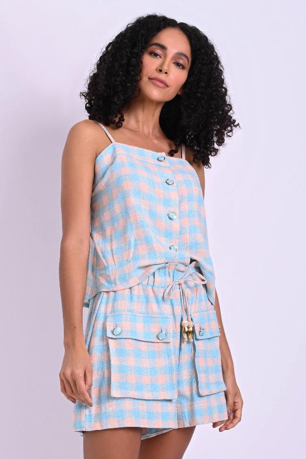 BLUSA CROPPED CON BOTONES