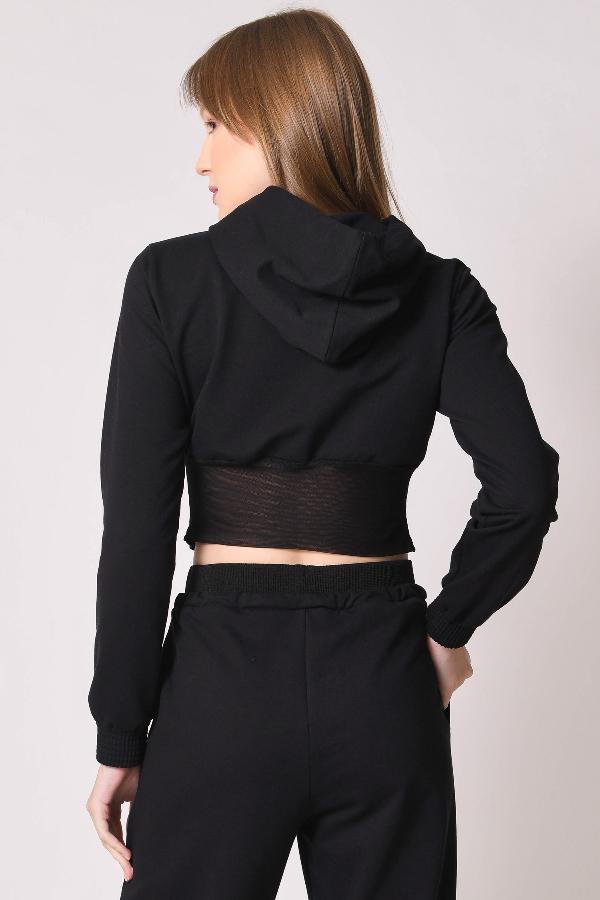 BLUSA CORSET CON CAPUCHA