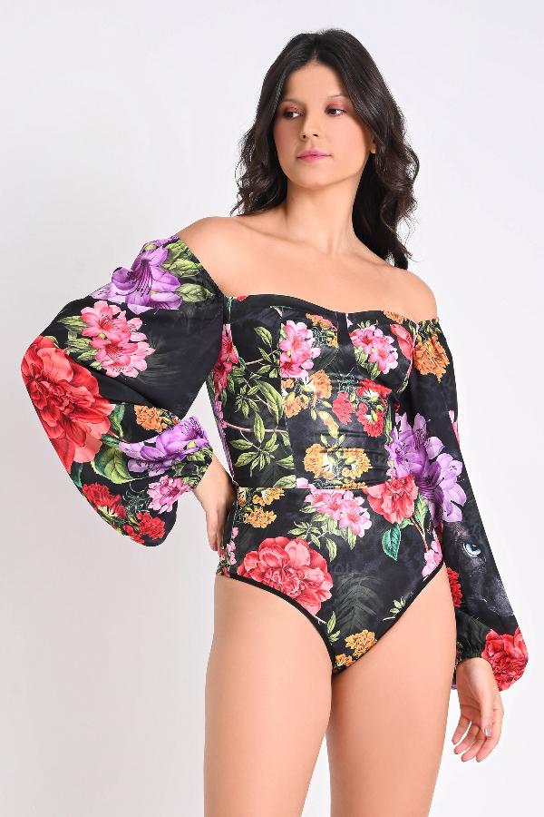 BODY CORSET DE MANGA LARGA