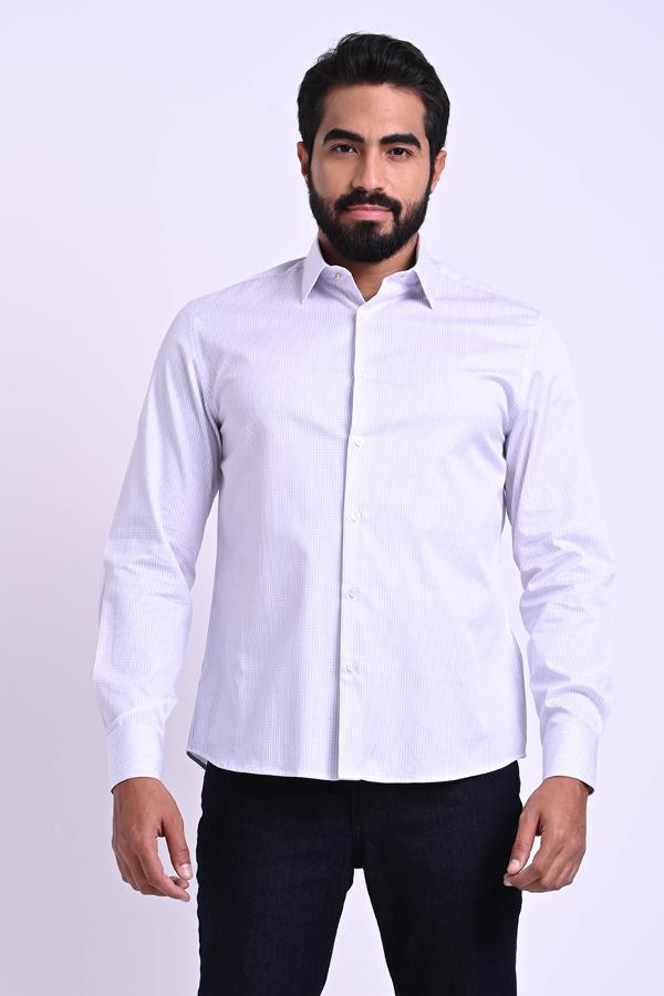 CAMISA MANGA LARGA SIGNATURE MICRO AJEDREZ RAPHAEL STEFFENS VERANO 2023