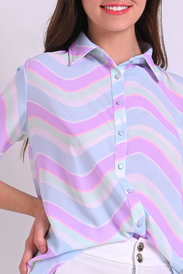 CAMISA ALONGADO ESTAMPADA